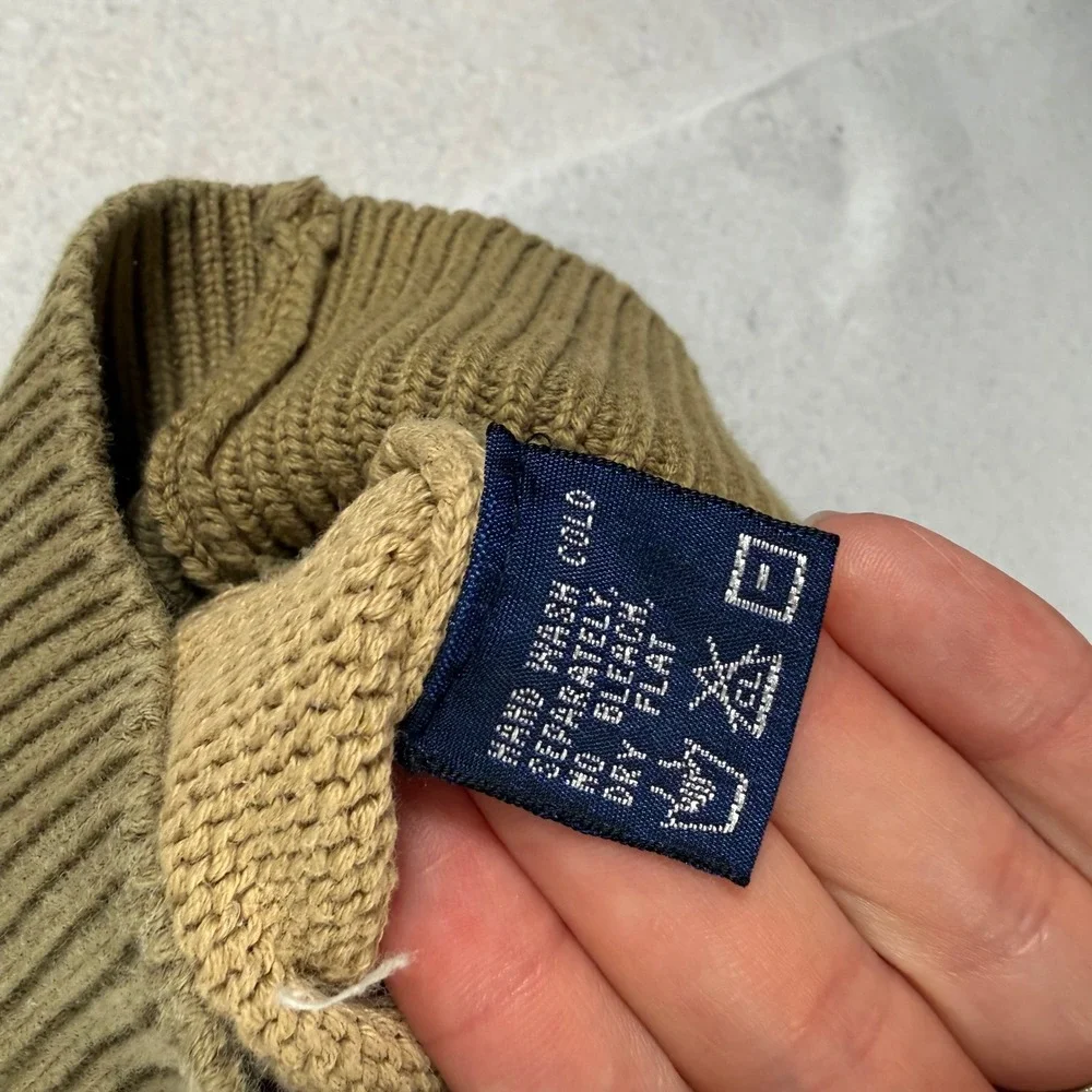 Nautica Vintage 90s Gold Coast Fishing Marlin Intarsia Knit Sweater XL Cotton - Picture 3 of 8